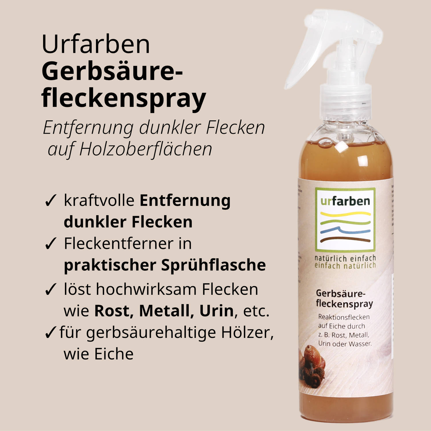 Urfarben Gerbsäurefleckenspray